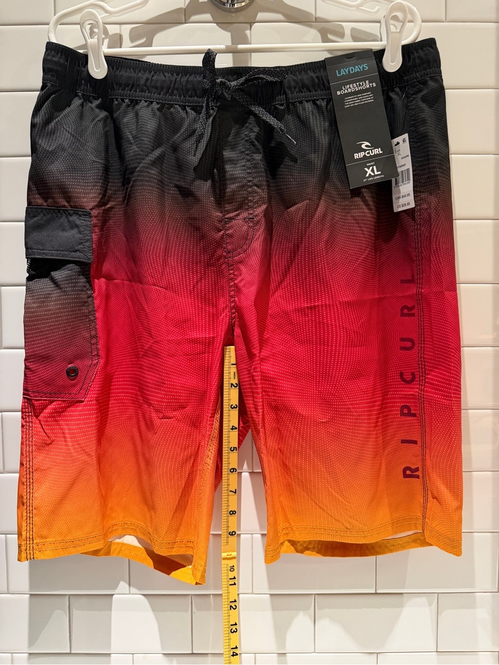 NWT XL Rip Curl Shock Easy Fit Men's Board Shorts Swim Trunks - Picture 5 of 6